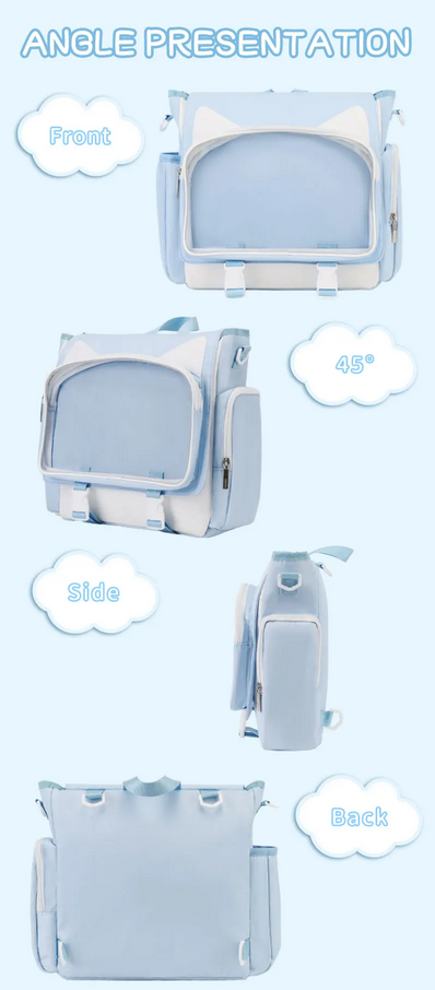 Y2K Waterproof Transparent Ita Backpack