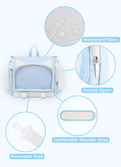 Y2K Waterproof Transparent Ita Backpack