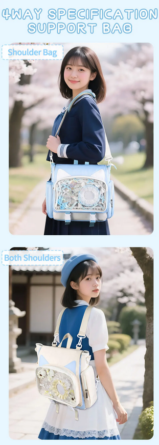 Y2K Waterproof Transparent Ita Backpack