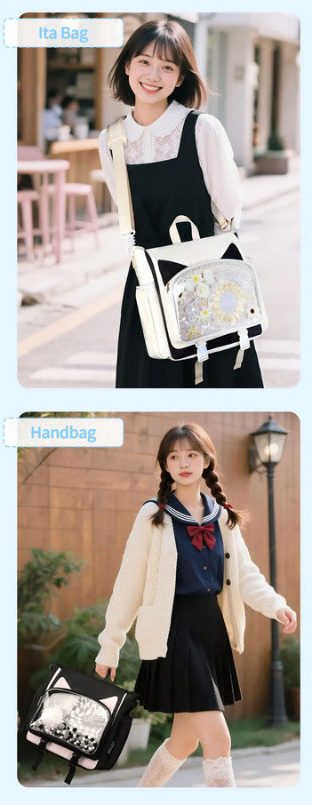 Y2K Waterproof Transparent Ita Backpack