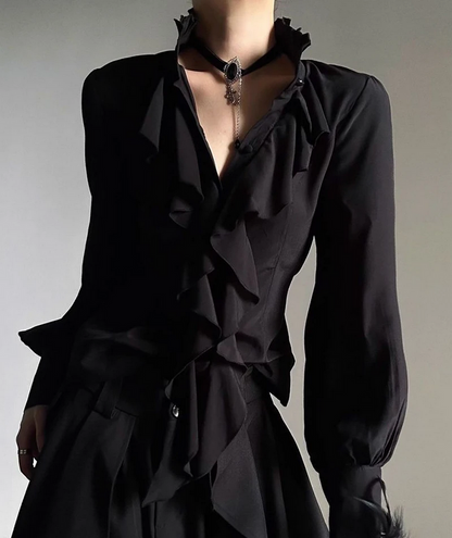 Victorian Gothic Lantern Sleeve Blouse