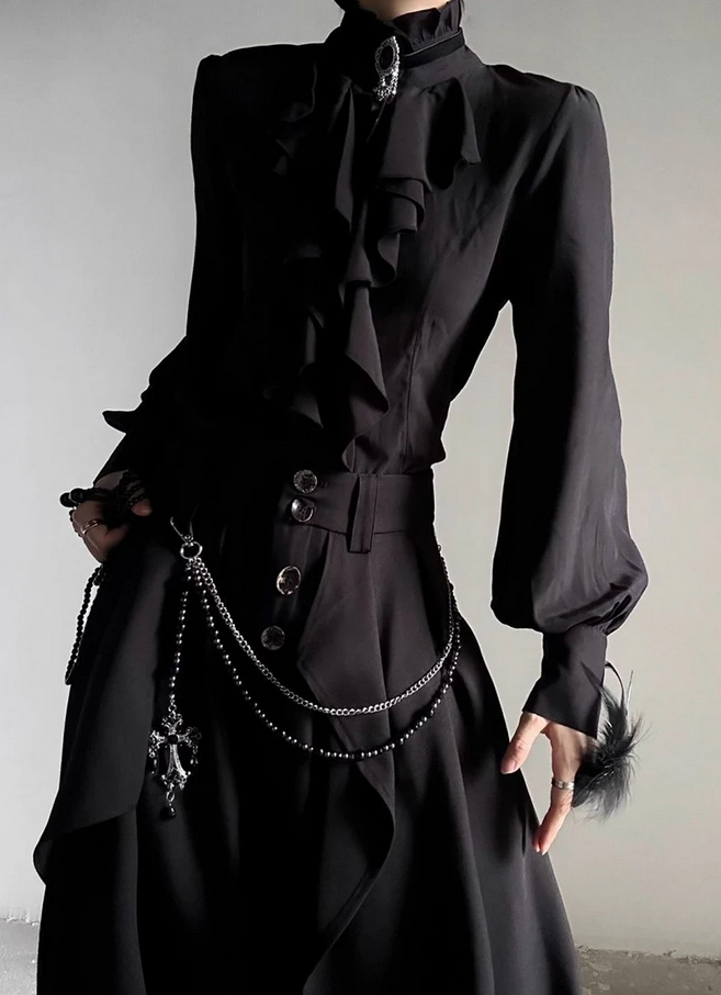 Victorian Gothic Lantern Sleeve Blouse