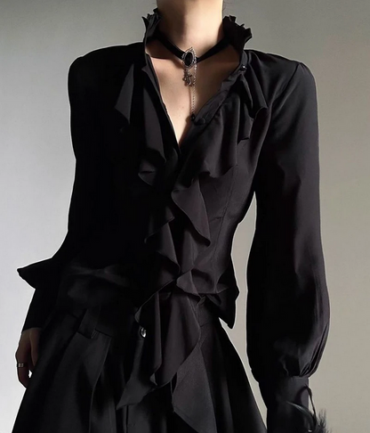 Victorian Gothic Lantern Sleeve Blouse