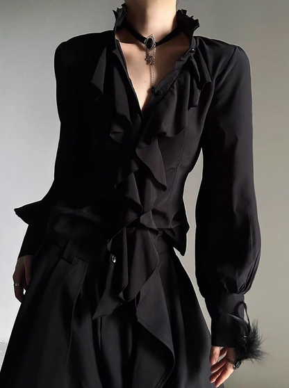 Victorian Gothic Lantern Sleeve Blouse