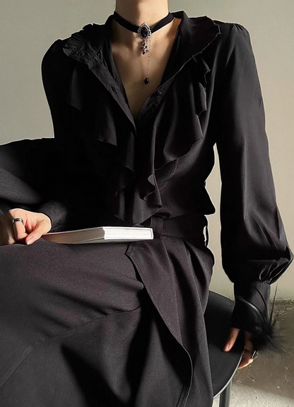 Victorian Gothic Lantern Sleeve Blouse