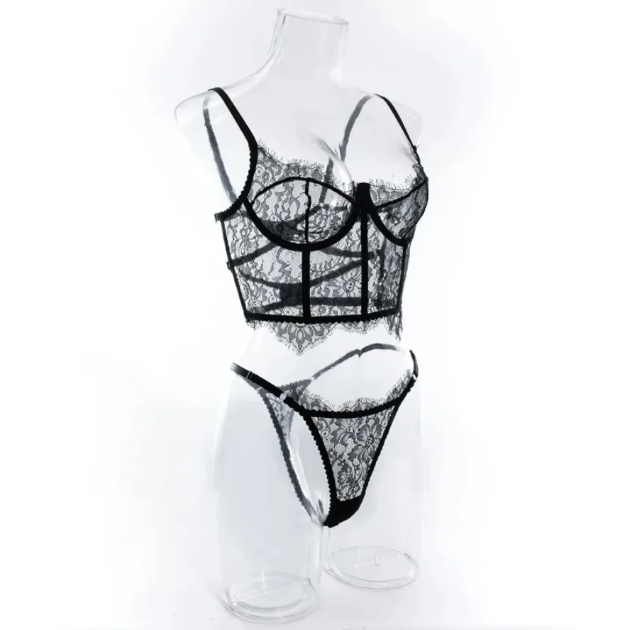 Sexy Black Lace Lingerie Set