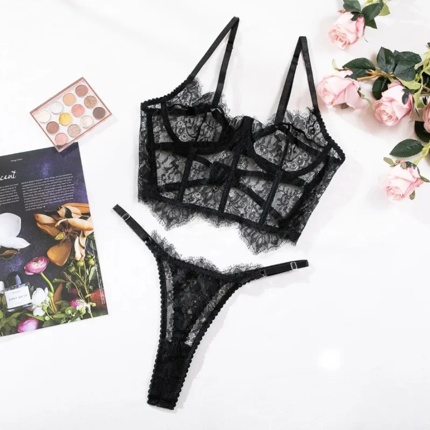 Sexy Black Lace Lingerie Set