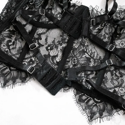 Sexy Black Lace Lingerie Set