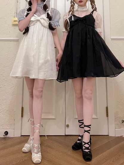 Sweet Kawaii Ballet-Inspired Ribbon Lace-Up Platform Shoes