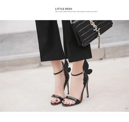 Magical Butterfly Wing Rose Gold Heels