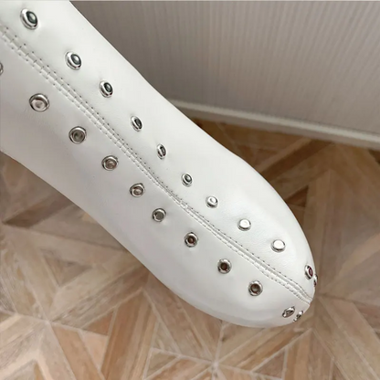 Fierce Studded Over-The-Knee Platform Boots