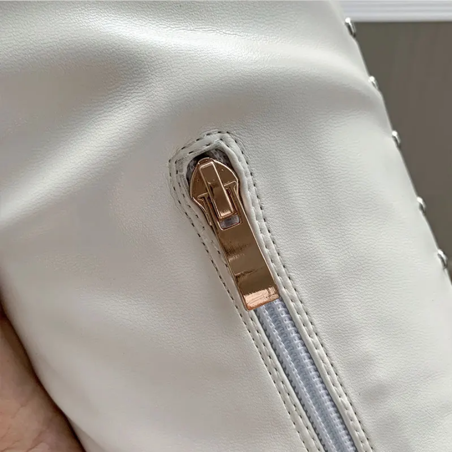 Fierce Studded Over-The-Knee Platform Boots