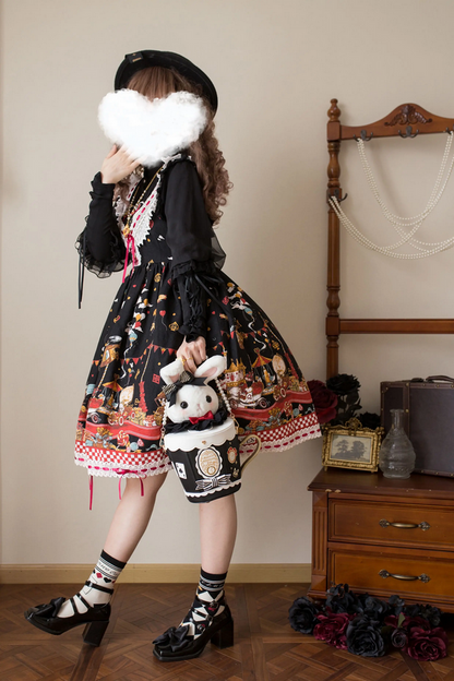 Adorable Bunny in Teacup Crossbody Bag - Lolita Style