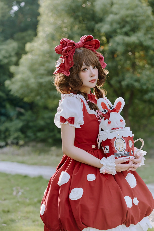 Adorable Bunny in Teacup Crossbody Bag - Lolita Style