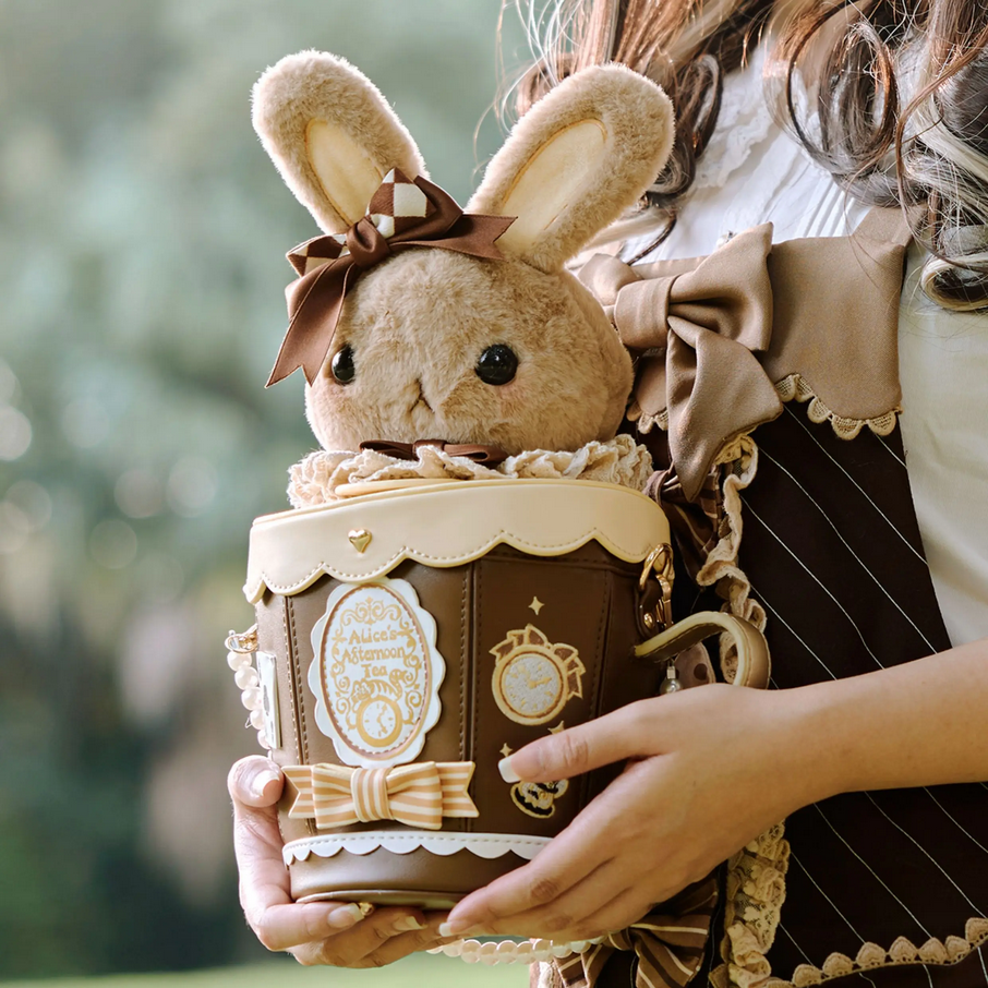 Adorable Bunny in Teacup Crossbody Bag - Lolita Style