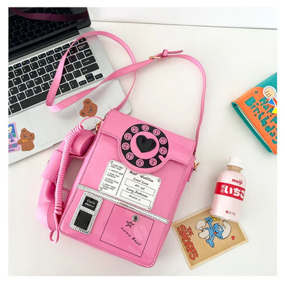 Ring Me Up Vintage Telephone Crossbody Bag