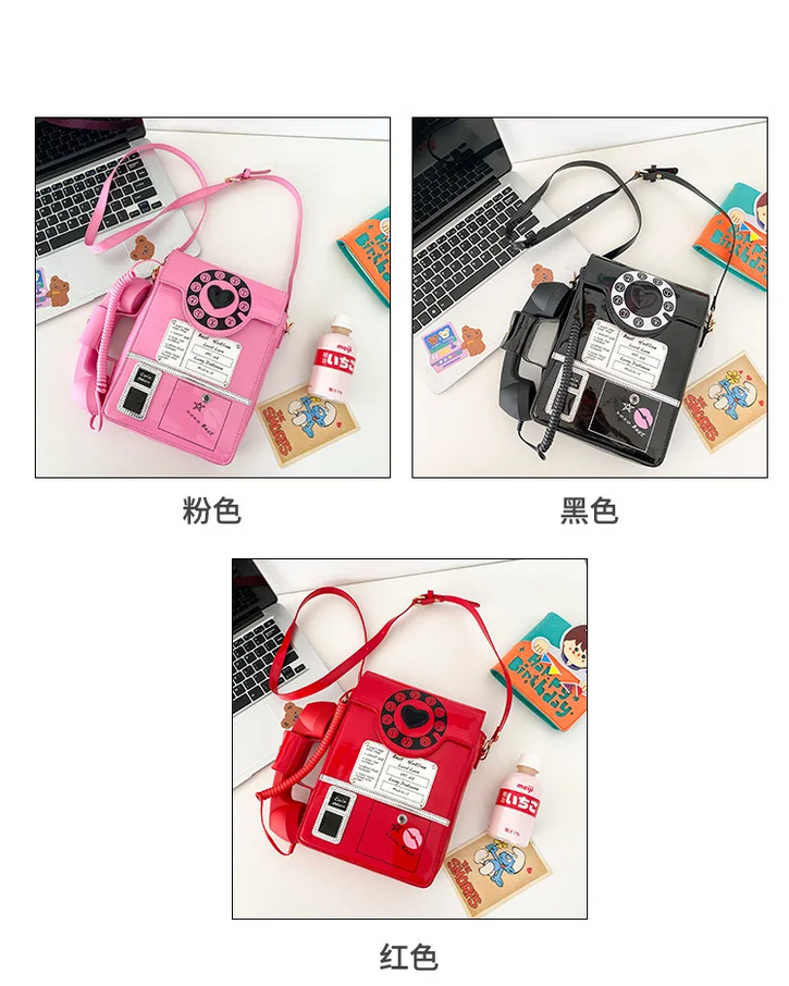 Ring Me Up Vintage Telephone Crossbody Bag
