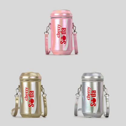 Pop of Fun Cherry Soda Can Crossbody Bag