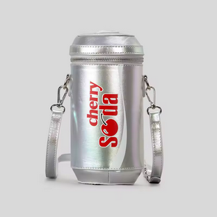 Pop of Fun Cherry Soda Can Crossbody Bag