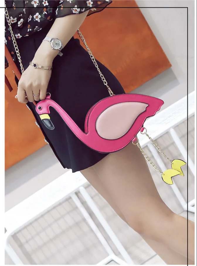 Pretty in Pink Flamingo Crossbody Bag