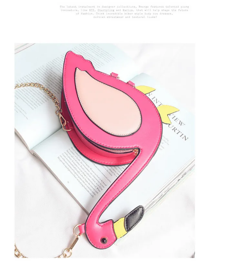 Pretty in Pink Flamingo Crossbody Bag