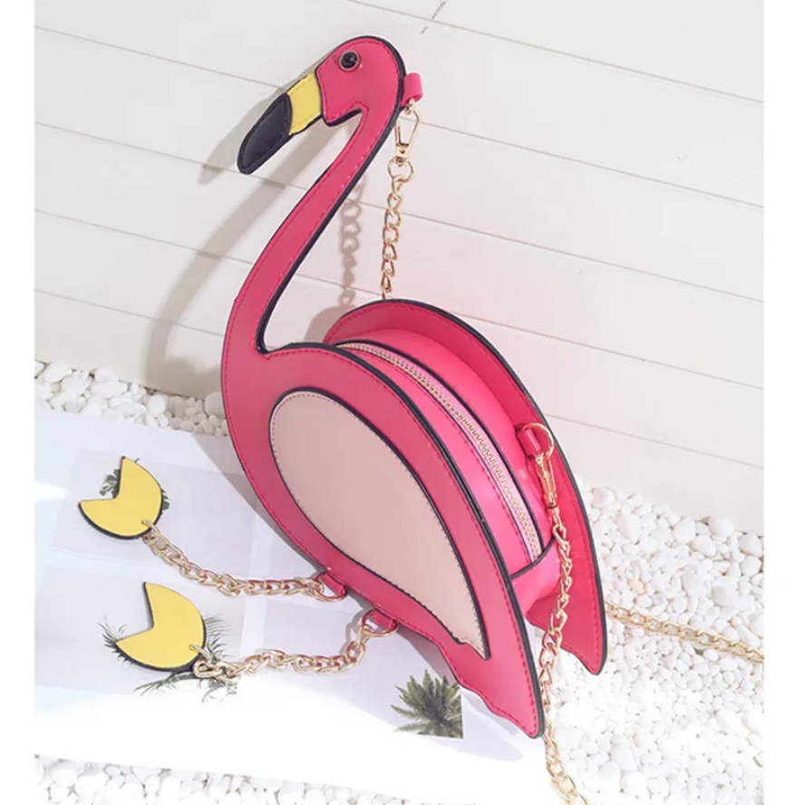 Pretty in Pink Flamingo Crossbody Bag