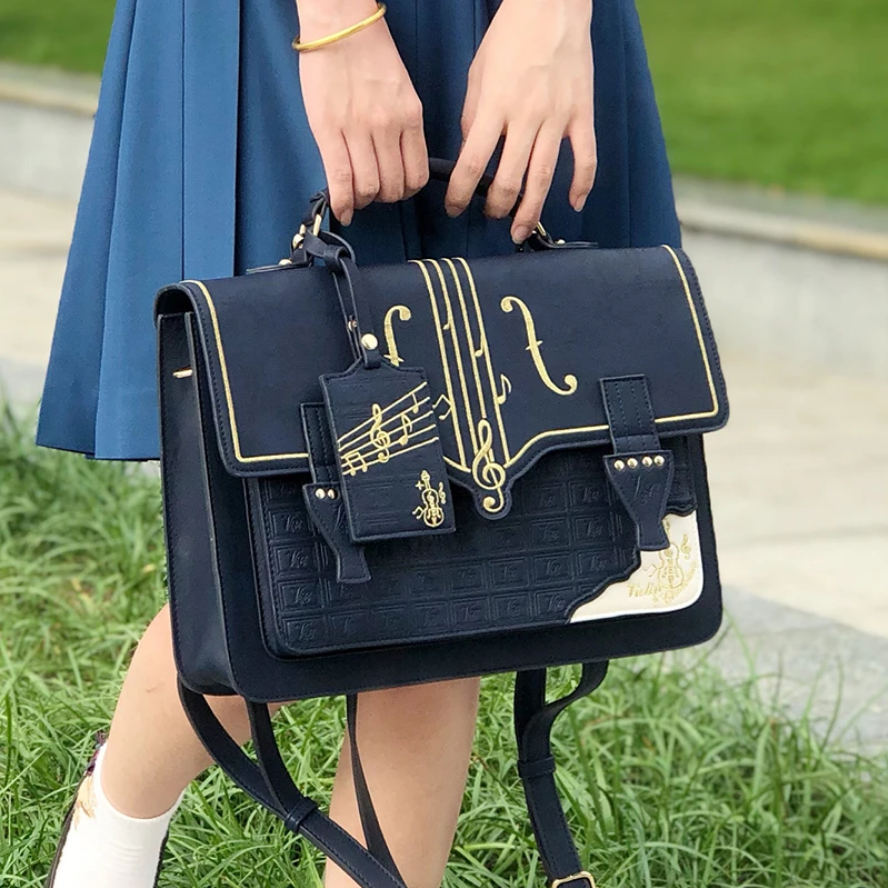 Symphony of Style Violin Music Crossbody Bag