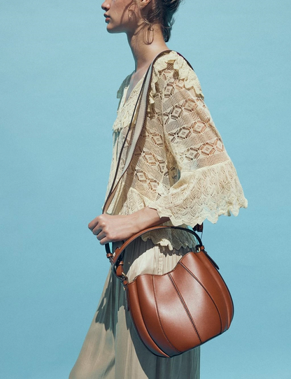 Designer Style Leather Women’s Fashion Bucket Bag