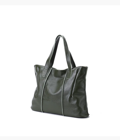 Women’s Casual Leather Shoulder Bag  Classic Luxury Handbag