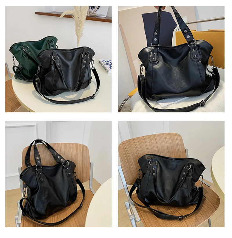 Women’s Leather Crossbody Tote Bag
