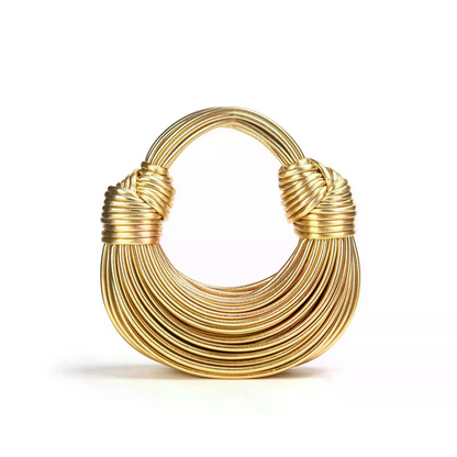 Chic Handwoven Rope Knotted Hobo Bag