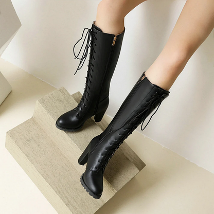 Women’s Knee High Lace Up Boots