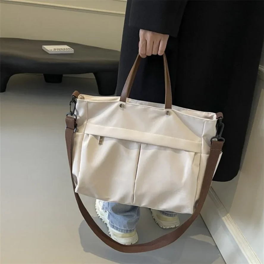 Spacious Nylon Tote Bag Shoulder Crossbody Bag for Women