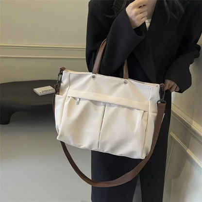 Spacious Nylon Tote Bag Shoulder Crossbody Bag for Women