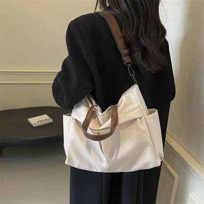 Spacious Nylon Tote Bag Shoulder Crossbody Bag for Women