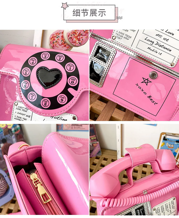 Ring Me Up Vintage Telephone Crossbody Bag