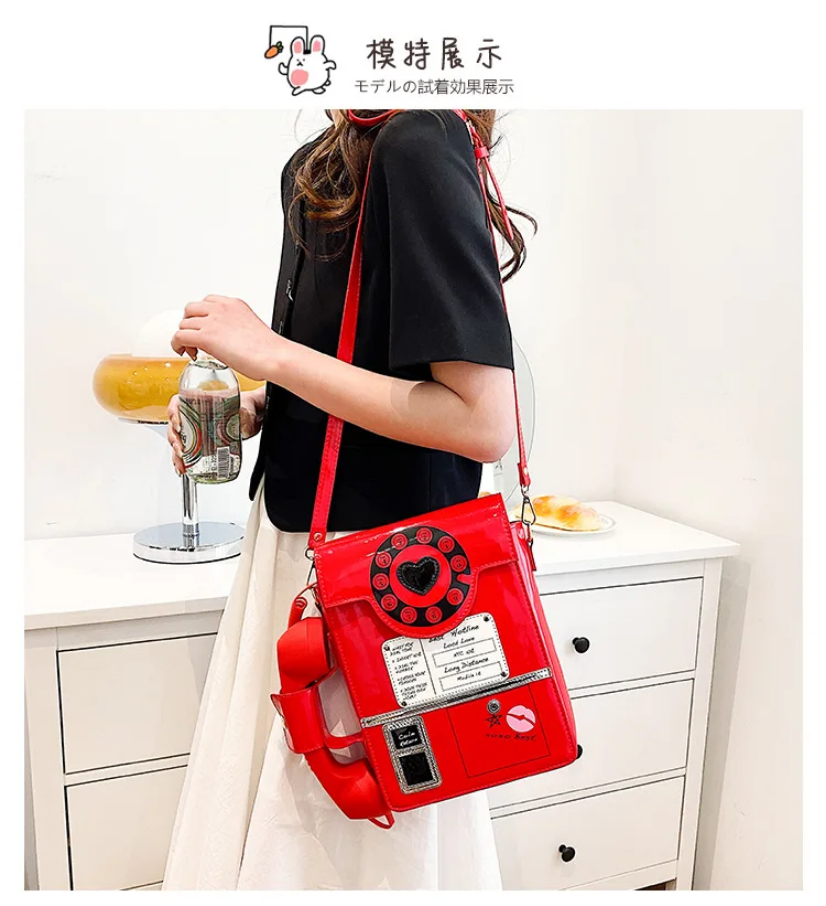 Ring Me Up Vintage Telephone Crossbody Bag