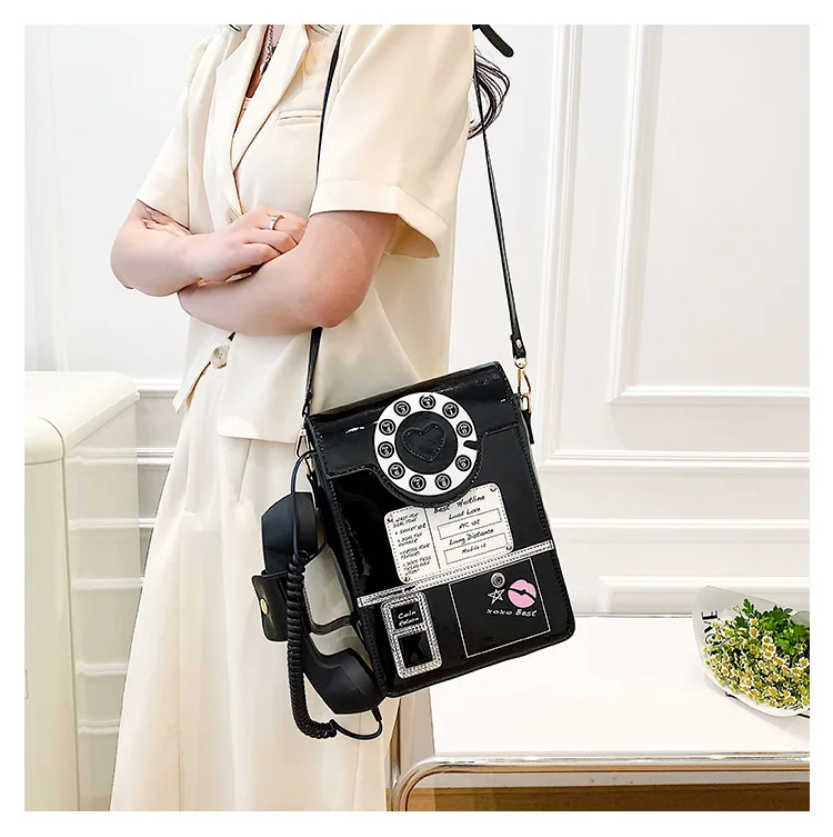 Ring Me Up Vintage Telephone Crossbody Bag