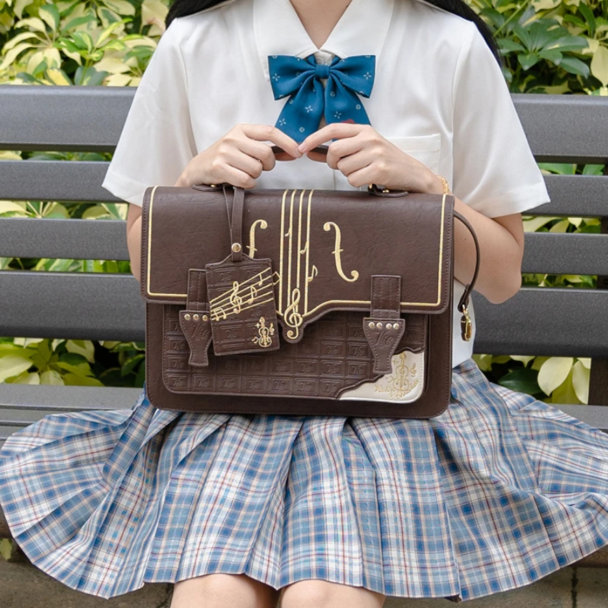 Symphony of Style Violin Music Crossbody Bag