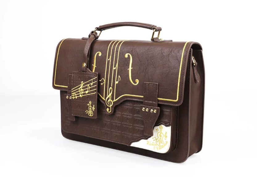 Symphony of Style Violin Music Crossbody Bag