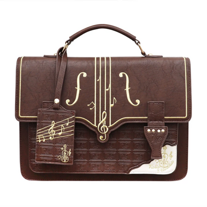Symphony of Style Violin Music Crossbody Bag