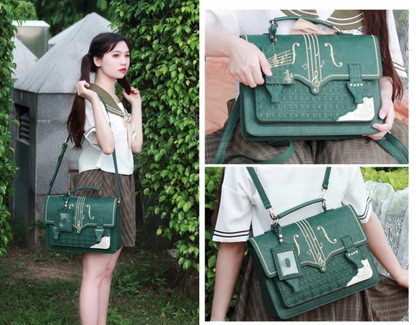 Symphony of Style Violin Music Crossbody Bag