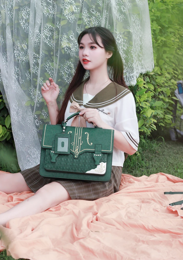 Symphony of Style Violin Music Crossbody Bag