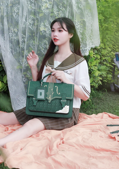 Symphony of Style Violin Music Crossbody Bag